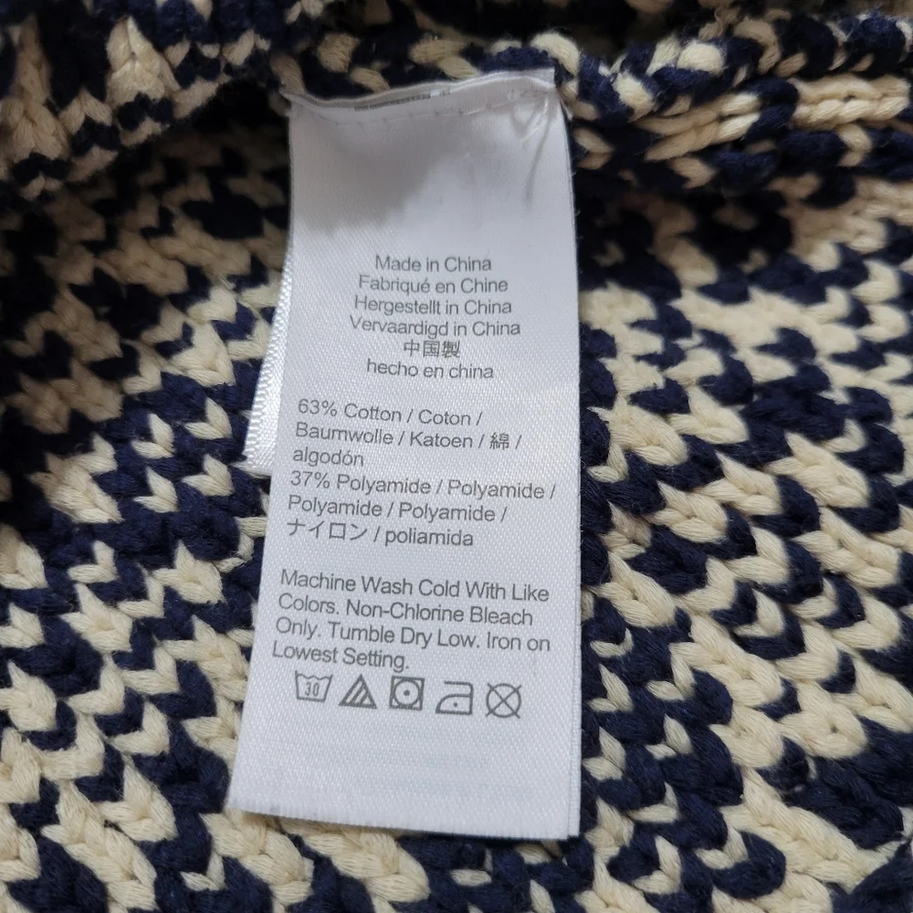 J Crew Navy Pebble Relaxed Wideneck Sweater Size Small
